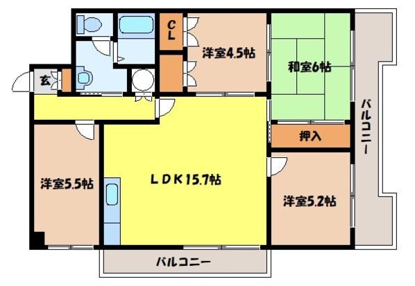 札幌駅 徒歩5分 6階の物件間取画像